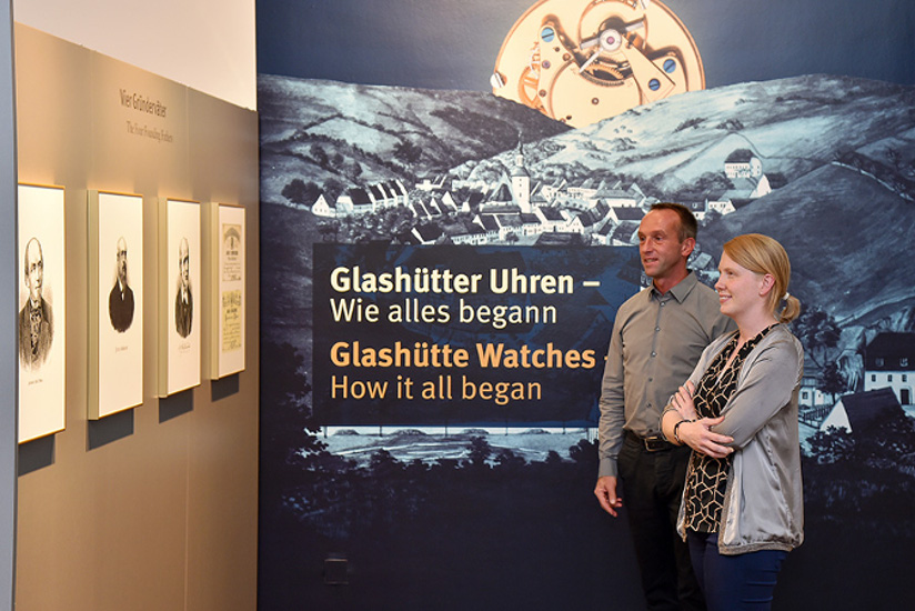 In der Sonderausstellung: Glashütter Uhren – Wie alles begannSonderausstellung: Glashütter Uhren – Wie alles begann