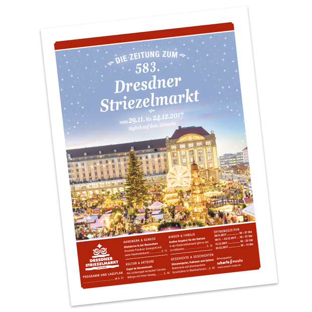 Die aktuelle Ausgabe der Striezelmarktzeitung für 2017