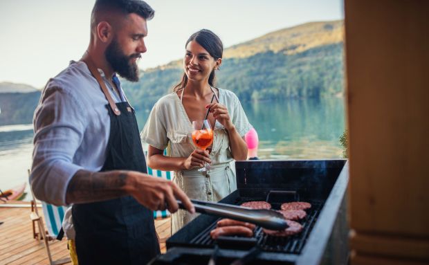 Grillparty in der Natur